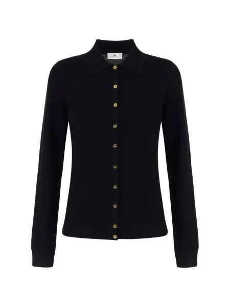 Cardigan Elisabetta Franchi tricotate negru