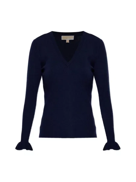 Sweter Michael Kors wełniany niebieski