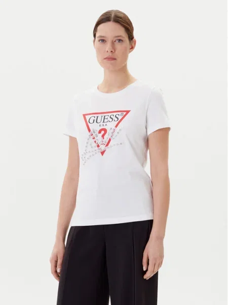 Guess Tricou alb