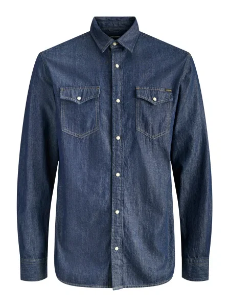 JACK & JONES Cămașă JJESHERIDAN denim albastru