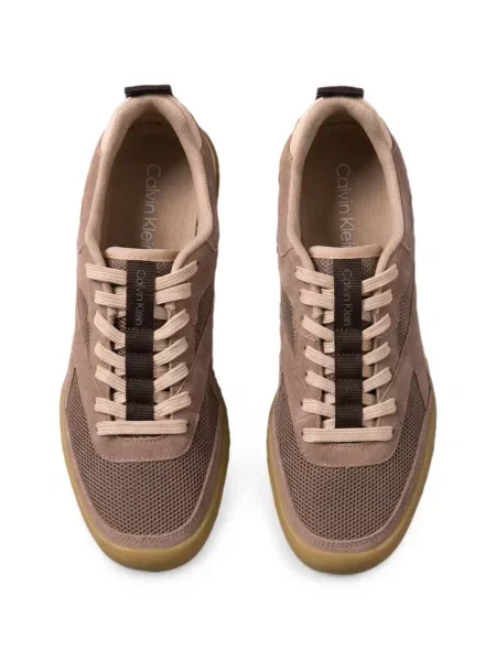 Sneakerși Calvin Klein plasă maro