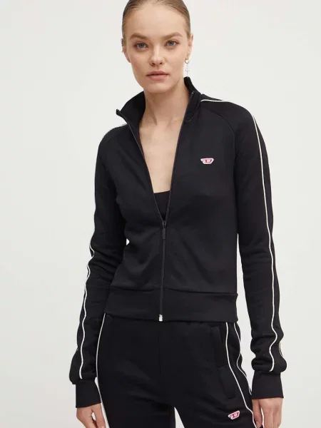 Pulover Diesel F-JAMILA-PIPING-D črna