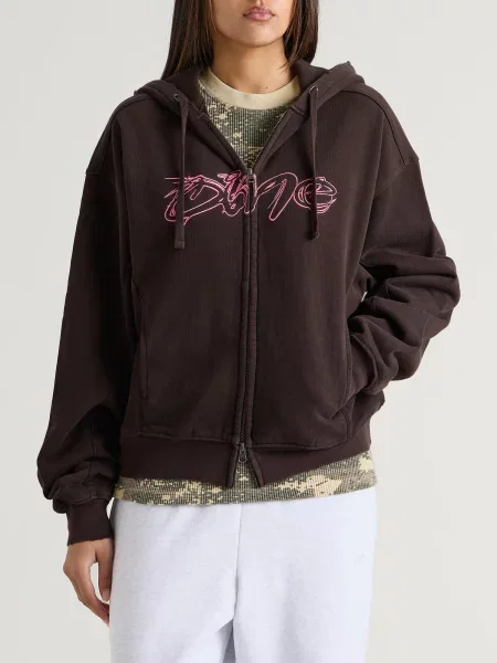 Bluza z kapturem Dime brązowa