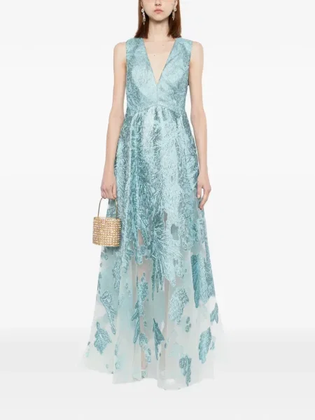 Rochie Saiid Kobeisy de costum albastru
