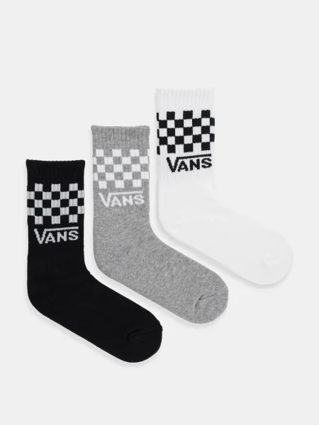 Vans Detské ponožky Classic Check Crew biela