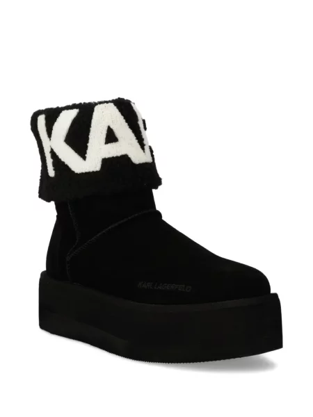 Termic botine Karl Lagerfeld cu platformă negru