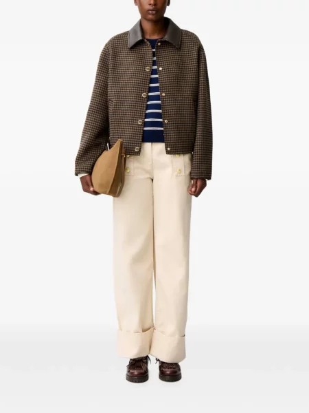 Vilnonis trumpas paltas Claudie Pierlot ruda