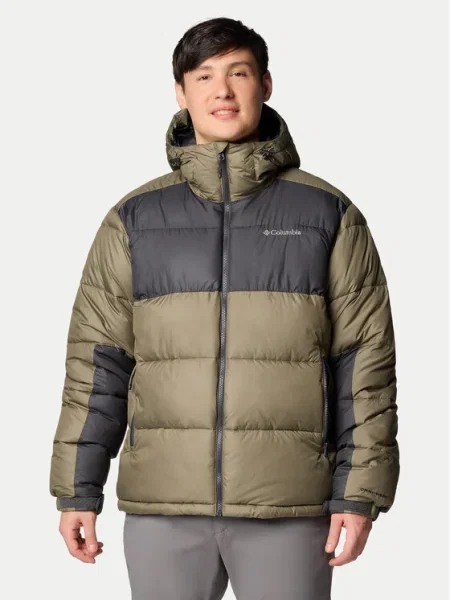 COLUMBIA Kültéri kabátok Pike Lake II khaki / fekete zöld