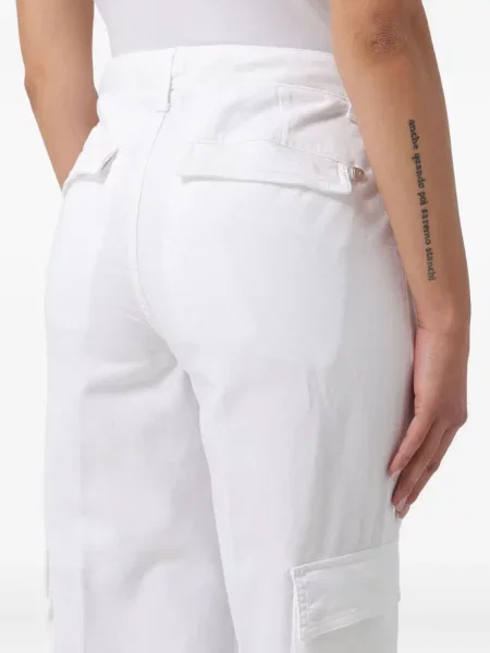 Pantaloni cargo Dondup cu chihlimbar alb