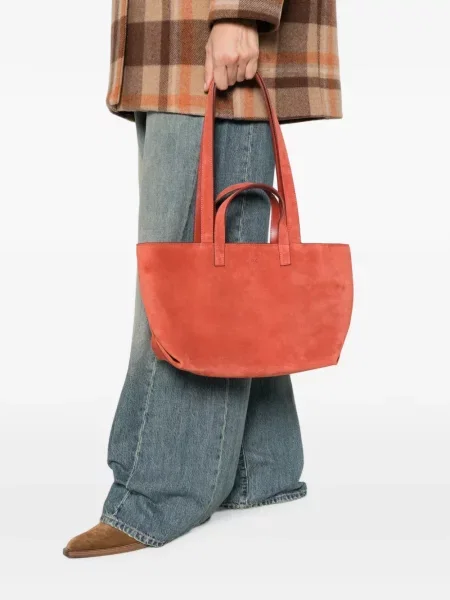 Szarvasbőr shopper táska A.p.c. narancsszínű