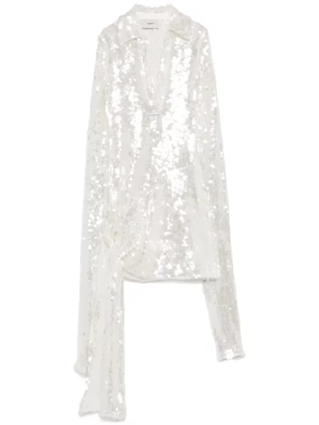 Mała mały sukienka mini Coperni garniturowa biała