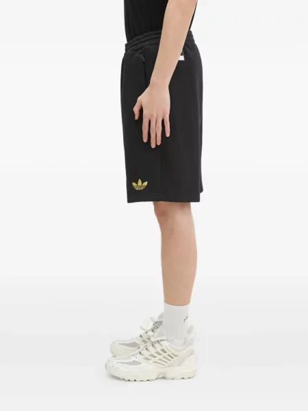 Pantaloni scurți Adidas cu broderie negru