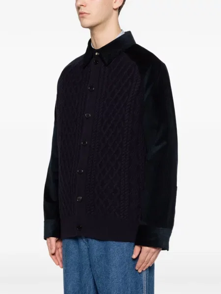 Geacă Loewe de catifea cord albastru