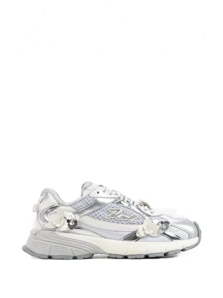 Sneakerși Karl Lagerfeld cu model floral cu aplicații gri
