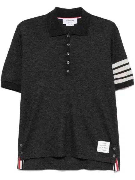 Polo Thom Browne de lână gri