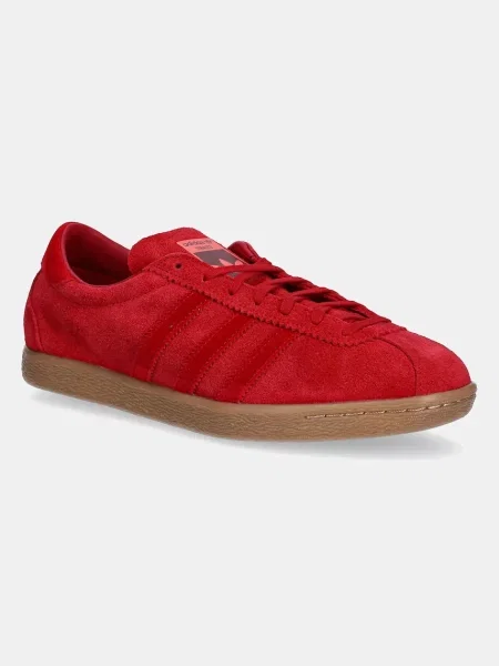 Adidas Originals sneakers din piele întoarsă Tobacco roșu
