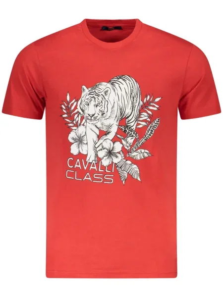 Tricou Cavalli Class scurt alb