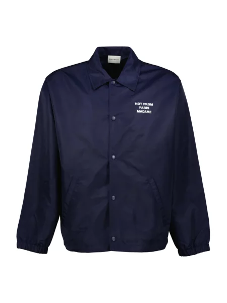 Drole de Monsieur Kurtki Mężczyzna M La Veste Slogan niebieski