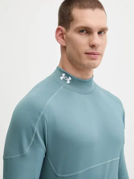 Лонгслів для тренувань Under Armour Cold Weather Grid однотонна зелений
