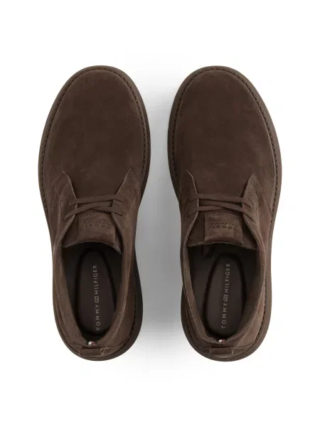 TOMMY HILFIGER Chukka čižmy čokoládová hnedá