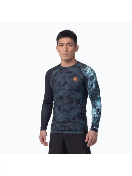Tricou cu mânecă lungă Pitbull negru