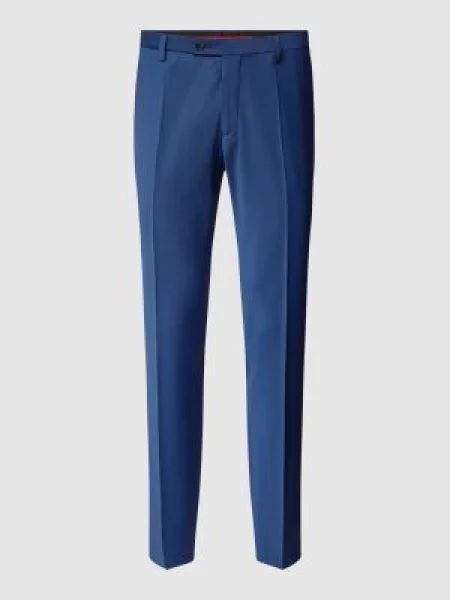 Spodnie do garnituru o kroju slim fit z dodatkiem streczu Cg - Club Of Gents niebieskie