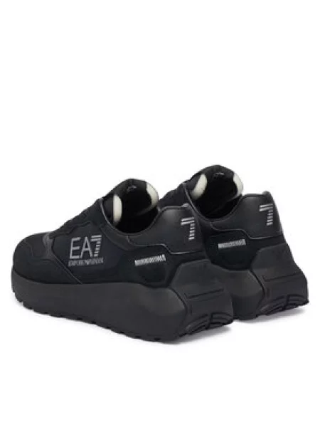Emporio Armani Niske tenisice / srebro crna