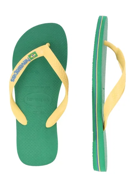 HAVAIANAS Žabky BRASIL / žltá / zelená modrá