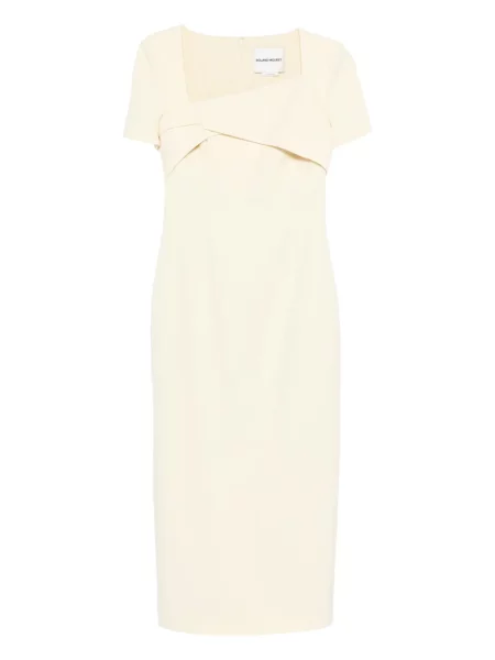 Rochie maxi Roland Mouret de costum galben