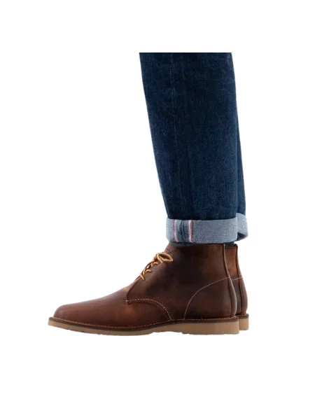 Botki Red Wing Shoes skórzane czerwone