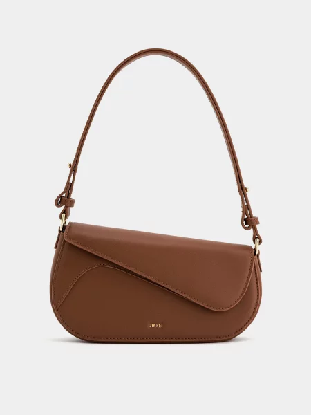 Кожаная сумка Jw Pei коричневая