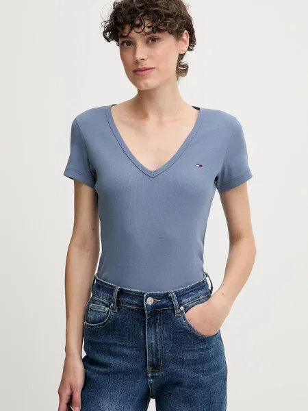 Tommy Jeans tričko s modré