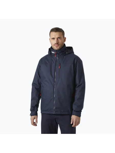 Geacă de navigație pentru bărbați Helly Hansen Crew Hooded Pile navy marină