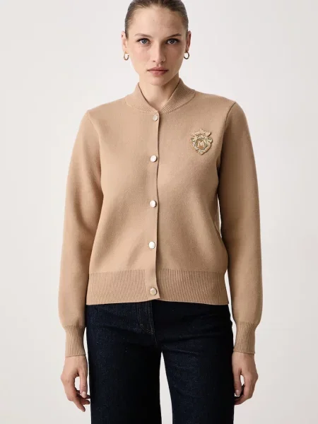 Morgan cardigan pentru femei cu vâscoză maro