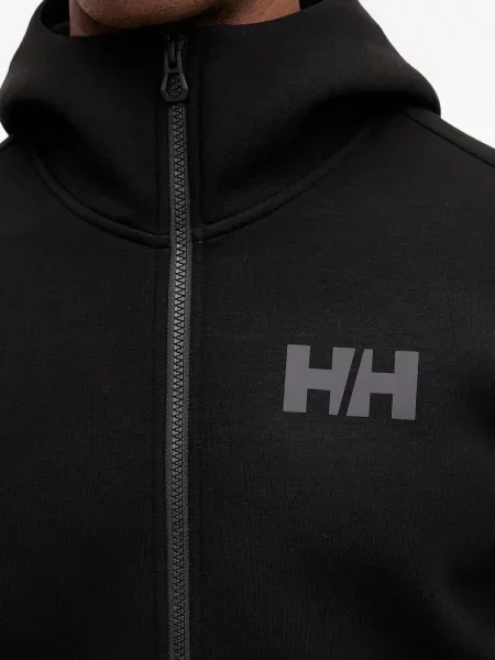 Pulover Helly Hansen cu glugă cu autograf negru