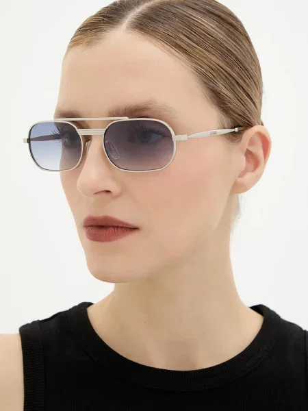 Moschino okulary przeciwsłoneczne srebrny