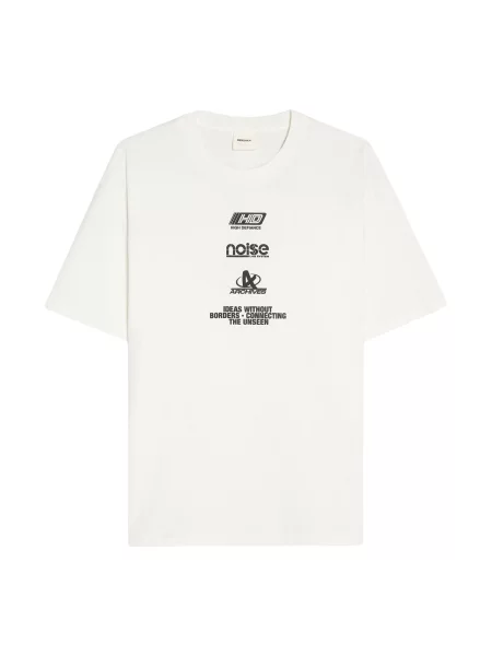 Bershka Tricou negru alb