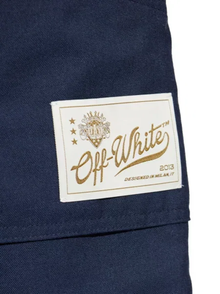 Pantaloni Off-white alb
