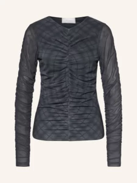 Bluzka Neo Noir z długim rękawem z siateczką z siateczki
