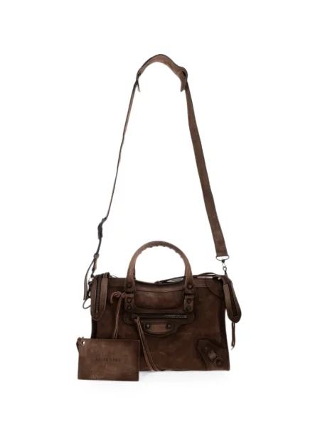 Geantă shopper Balenciaga din piele maro