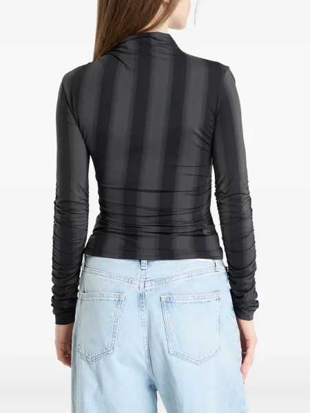 Șosete Adidas cu dungi cu tepi plasă maro