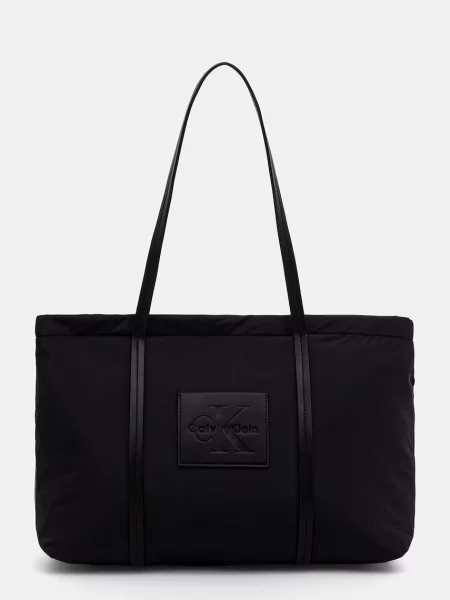 Geantă Calvin Klein Medium Tote negru