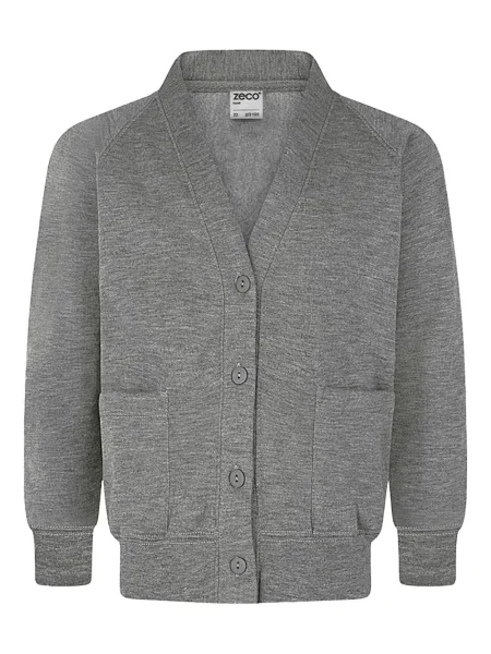 Kardigan dziecięcy Zeco Schoolwear szary