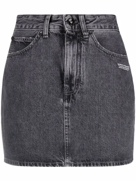 Mała mały spódnica mini Off-white biała