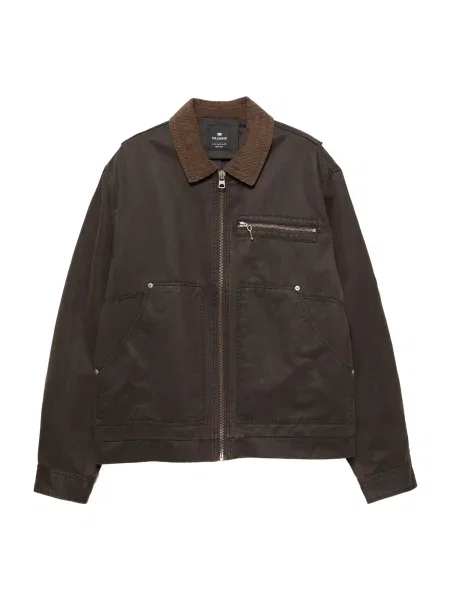 Pull&Bear Prechodná bunda čokoládová