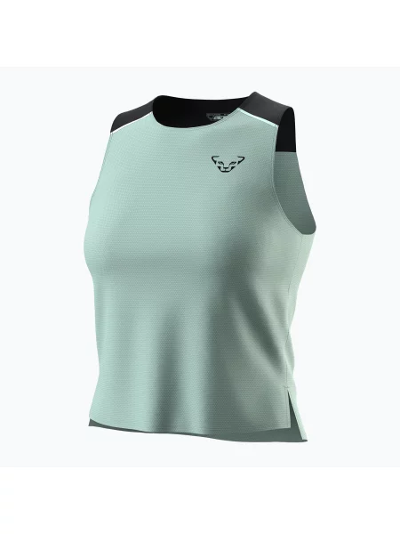 Koszulka do biegania DYNAFIT Sky Crop Top jadelite zielona