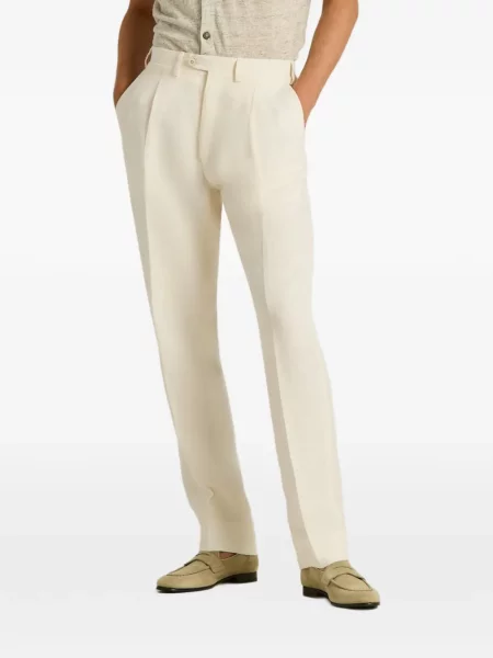 Pantaloni Kiton de in alb