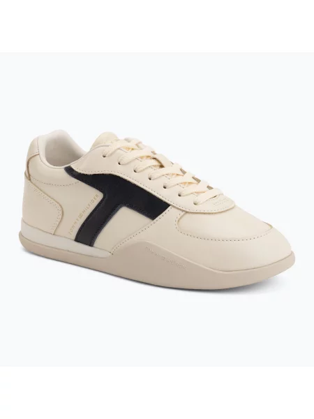 Дамски обувки Tommy Hilfiger Retro Low Runner cream бяло