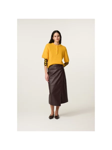 Sweter Fabienne Chapot wełniany żółty