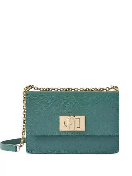Geantă Furla din piele verde